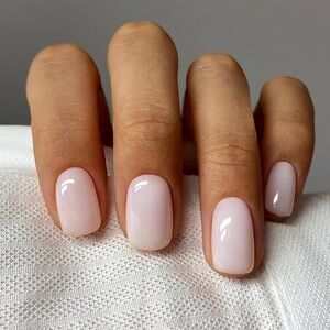 White Press On Nails